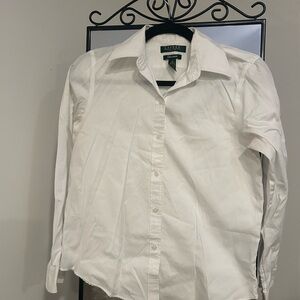 Ralph Lauren Classic White Collared Shirt